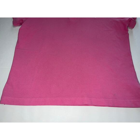 Lilly Pulitzer Polo Shirt Women’s Size Small Pink Short Sleeve Cotton Shrunken - Picture 4 of 13
